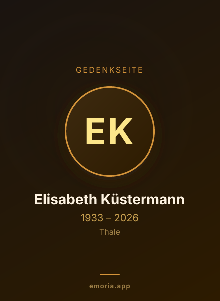 Gedenkportrait von Elisabeth Küstermann