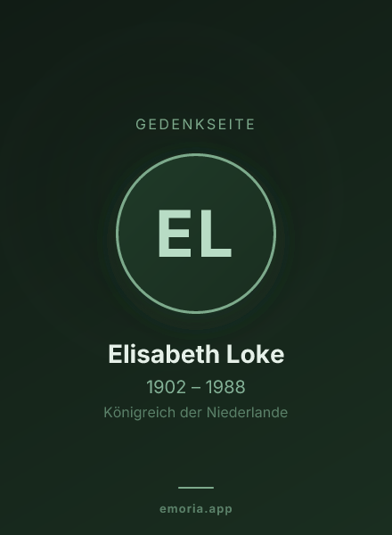 Gedenkportrait von Elisabeth Loke
