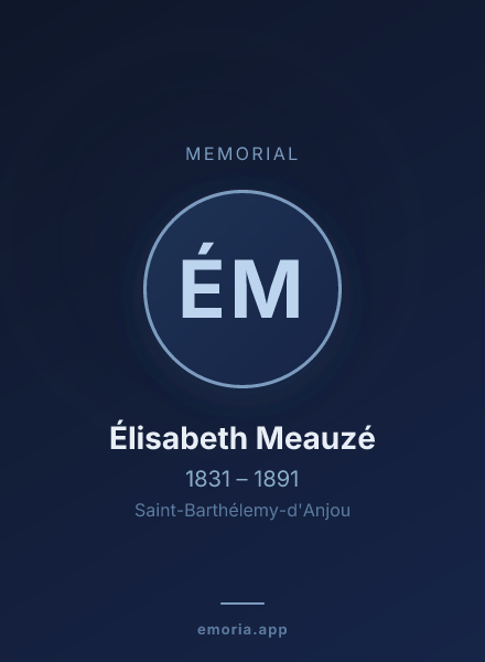 Memorial portrait of Élisabeth Meauzé