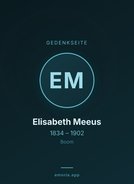 Gedenkportrait von Elisabeth Meeus