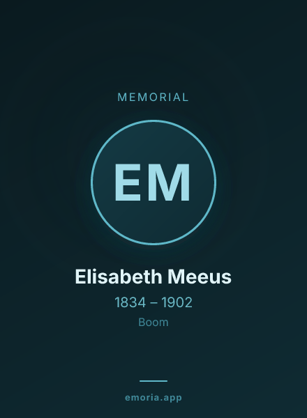 Memorial portrait of Elisabeth Meeus