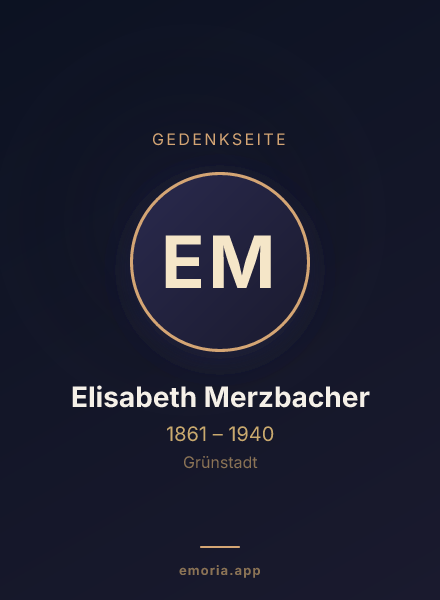 Gedenkportrait von Elisabeth Merzbacher
