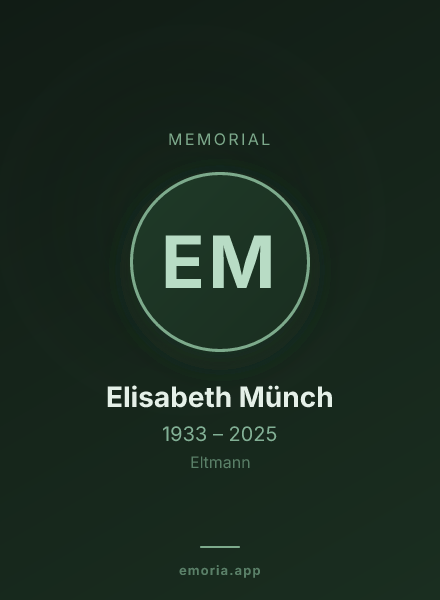 Memorial portrait of Elisabeth Münch