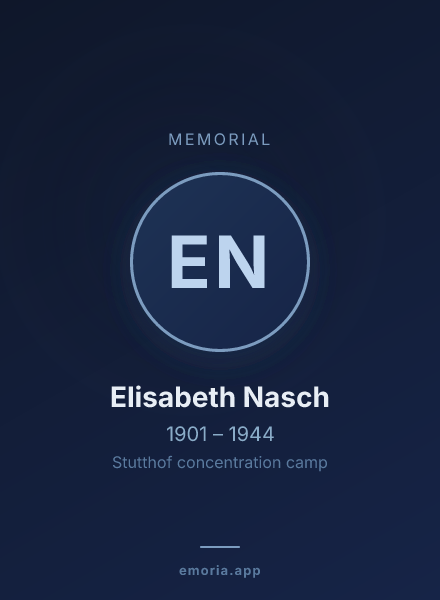 Memorial portrait of Elisabeth Nasch