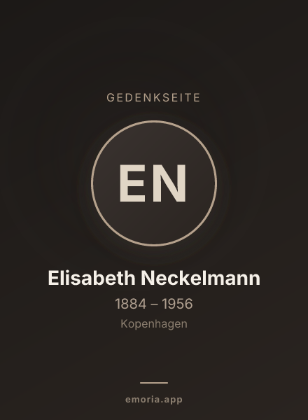 Gedenkportrait von Elisabeth Neckelmann