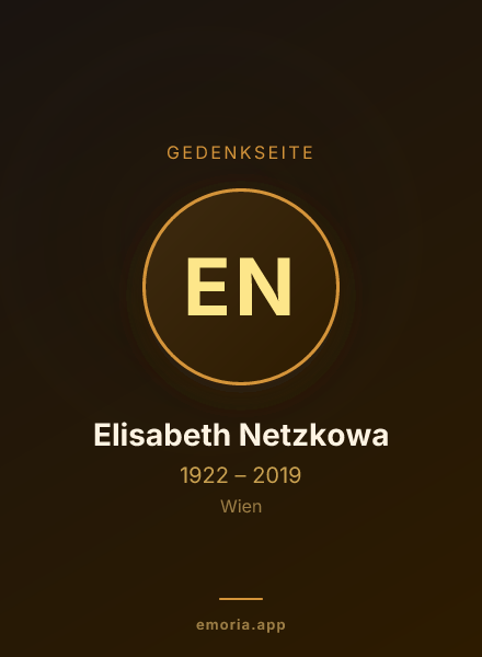 Gedenkportrait von Elisabeth Netzkowa