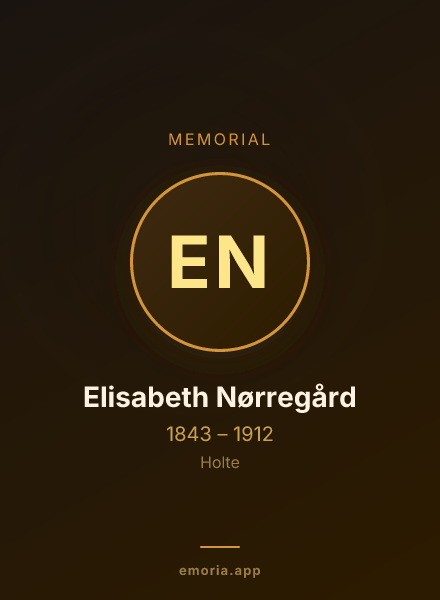 Memorial portrait of Elisabeth Nørregård