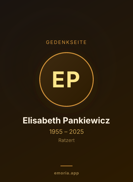Gedenkportrait von Elisabeth Pankiewicz