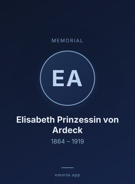 Memorial portrait of Elisabeth Prinzessin von Ardeck