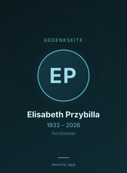 Gedenkportrait von Elisabeth Przybilla