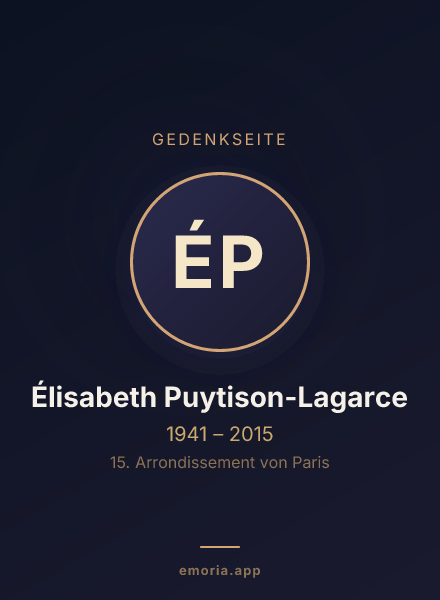 Gedenkportrait von Élisabeth Puytison-Lagarce