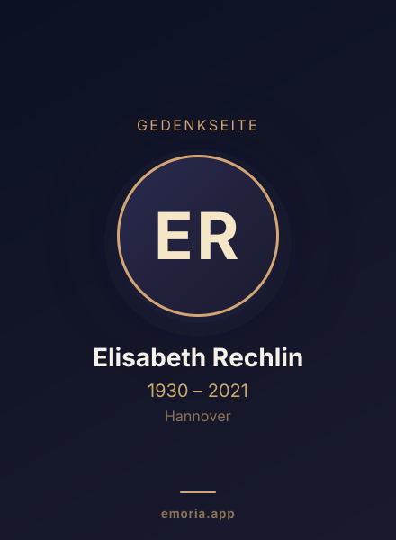 Gedenkportrait von Elisabeth Rechlin