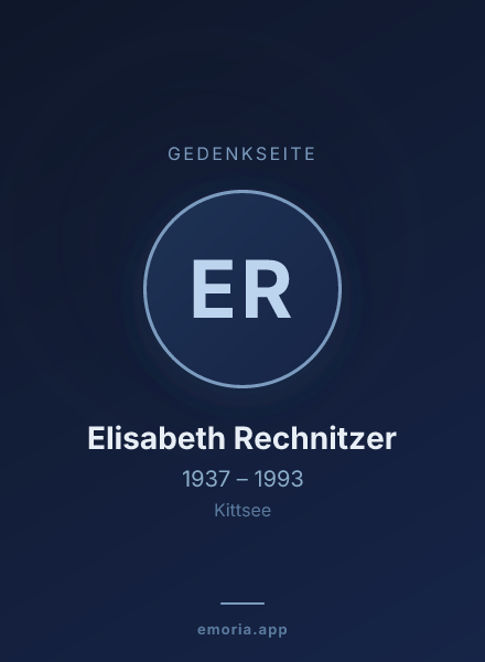 Gedenkportrait von Elisabeth Rechnitzer