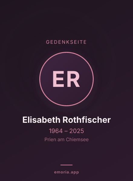 Gedenkportrait von Elisabeth Rothfischer
