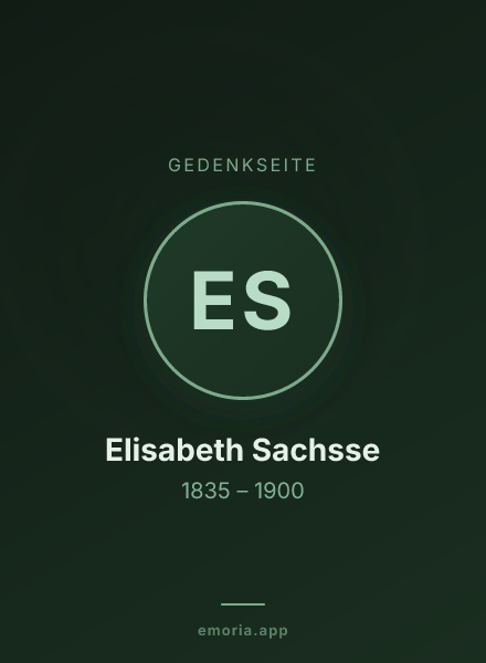 Gedenkportrait von Elisabeth Sachsse
