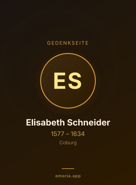 Gedenkportrait von Elisabeth Schneider
