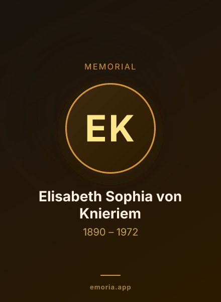 Memorial portrait of Elisabeth Sophia von Knieriem