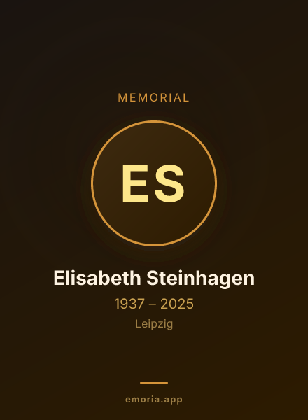 Memorial portrait of Elisabeth Steinhagen