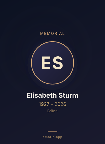 Memorial portrait of Elisabeth Sturm