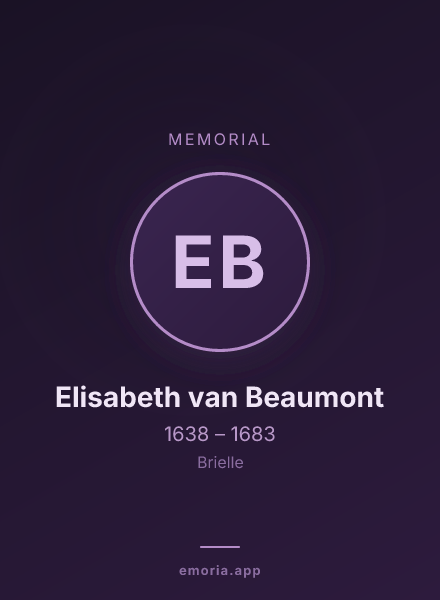Memorial portrait of Elisabeth van Beaumont