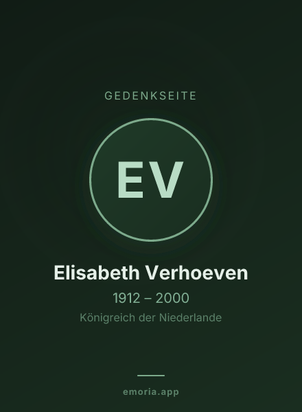 Gedenkportrait von Elisabeth Verhoeven