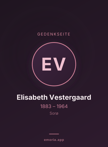 Gedenkportrait von Elisabeth Vestergaard