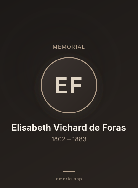 Memorial portrait of Elisabeth Vichard de Foras