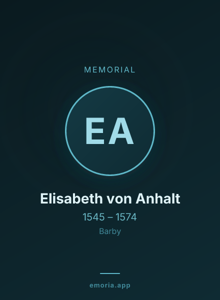 Memorial portrait of Elisabeth von Anhalt