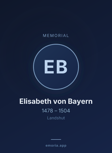 Memorial portrait of Elisabeth von Bayern