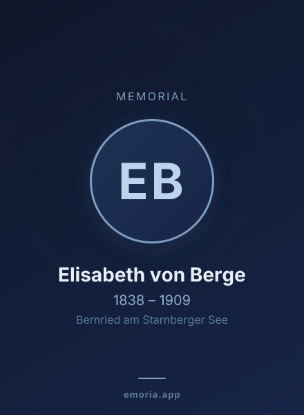Memorial portrait of Elisabeth von Berge