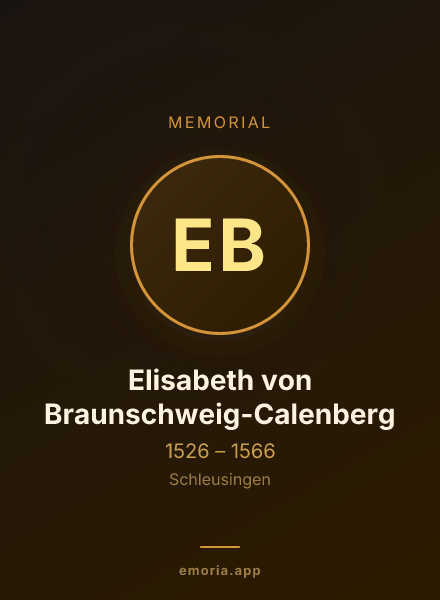Memorial portrait of Elisabeth von Braunschweig-Calenberg