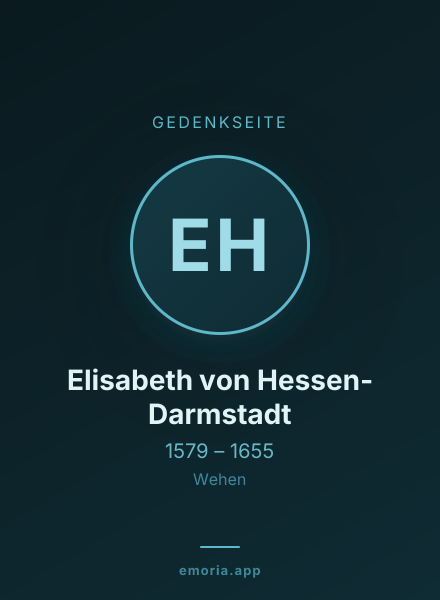 Gedenkportrait von Elisabeth von Hessen-Darmstadt
