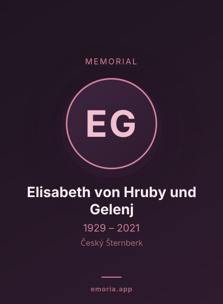 Memorial portrait of Elisabeth von Hruby und Gelenj