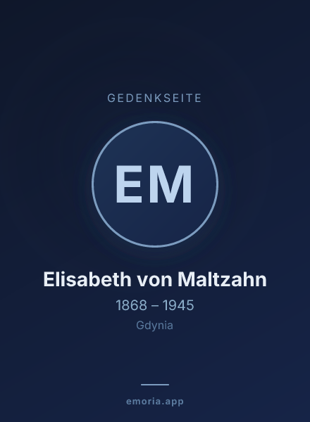Gedenkportrait von Elisabeth von Maltzahn