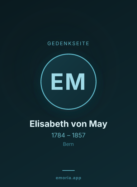 Gedenkportrait von Elisabeth von May