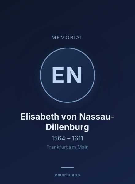 Memorial portrait of Elisabeth von Nassau-Dillenburg