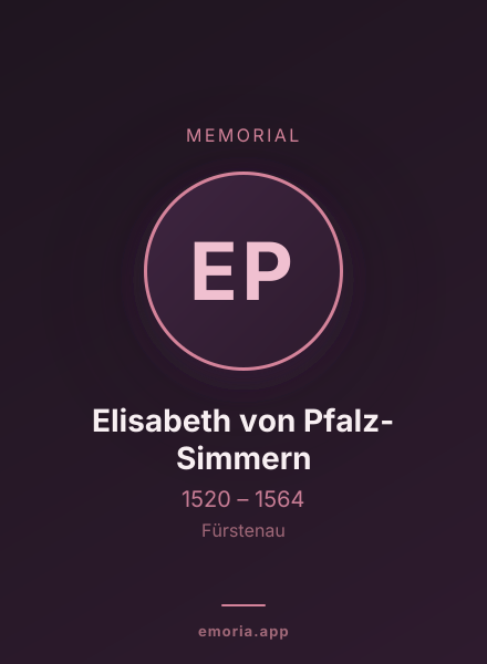 Memorial portrait of Elisabeth von Pfalz-Simmern