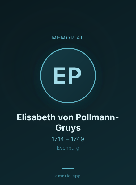 Memorial portrait of Elisabeth von Pollmann-Gruys