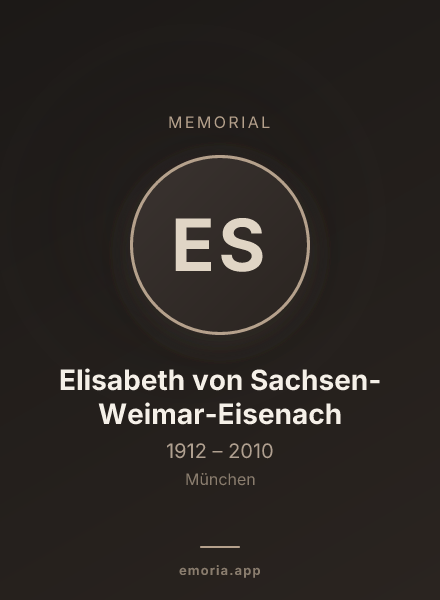 Memorial portrait of Elisabeth von Sachsen-Weimar-Eisenach