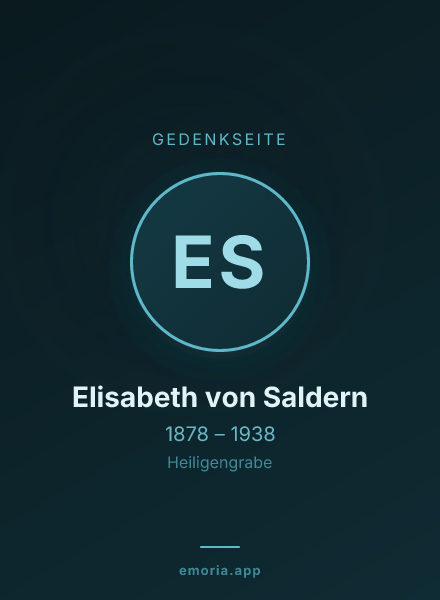 Gedenkportrait von Elisabeth von Saldern