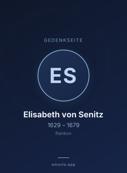 Gedenkportrait von Elisabeth von Senitz