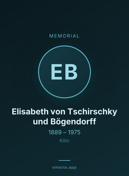 Memorial portrait of Elisabeth von Tschirschky und Bögendorff