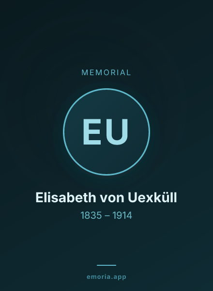 Memorial portrait of Elisabeth von Uexküll