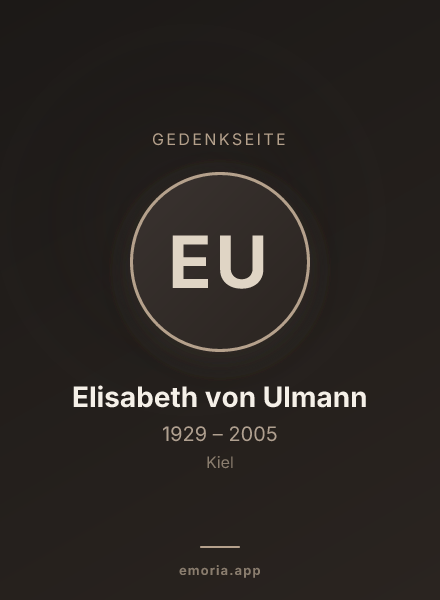Gedenkportrait von Elisabeth von Ulmann
