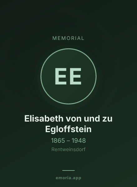 Memorial portrait of Elisabeth von und zu Egloffstein