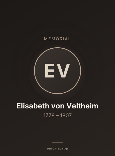 Memorial portrait of Elisabeth von Veltheim