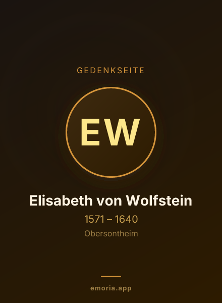 Gedenkportrait von Elisabeth von Wolfstein