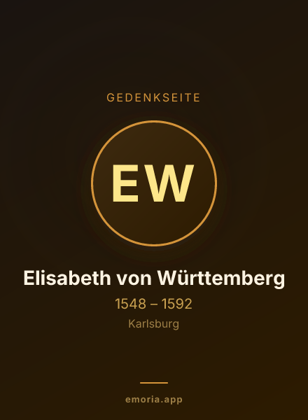 Gedenkportrait von Elisabeth von Württemberg