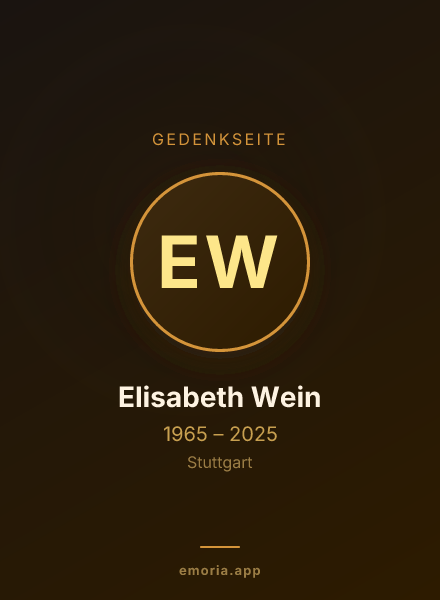 Gedenkportrait von Elisabeth Wein