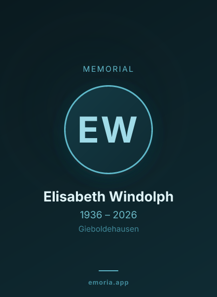 Memorial portrait of Elisabeth Windolph